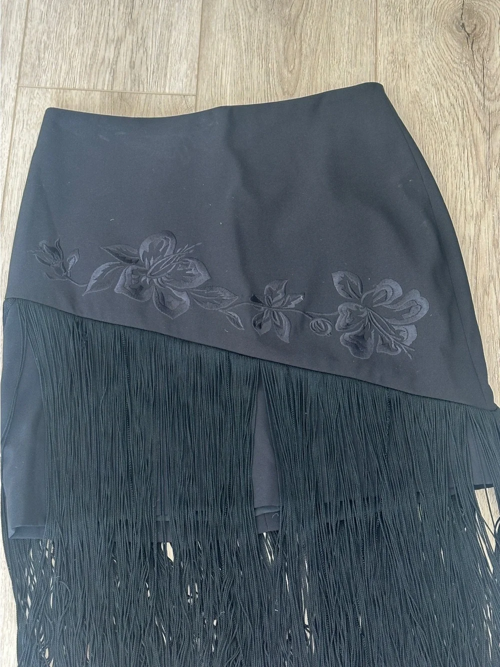 Cache vintage fringe asymmetrical skirt - Picture 3 of 8